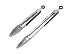 2026-set De 2 Pinzas De Acero Inoxidable, Pinzas De Cocina Con Bloqueo, Para Cocinar, Barbacoa Y Servir (9'' Y 12'')