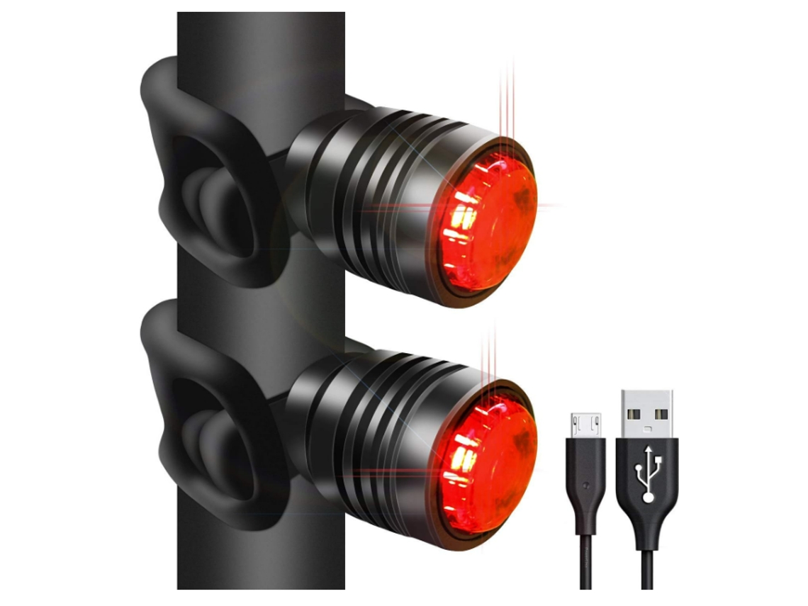 Luz Traseira Bicicleta 26h 3modos Ipx8 Mtb/estrada Pretas Yizhood