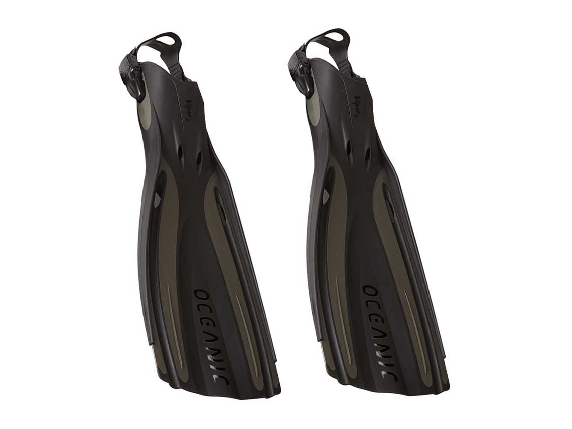 Barbatanas Megulho Viper 2 Preto Regular OCEANIC