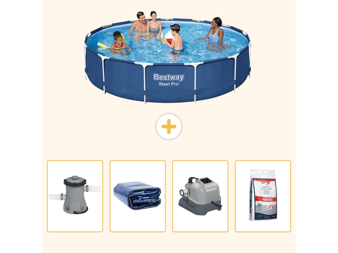 Bestway Piscina Bestway Steel Pro Redonda - 396x84 Cm - 5-peças S329