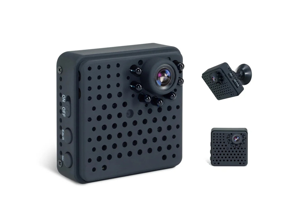Minicâmera espiã oculta com Wi-Fi, transmissão ao vivo, visão noturna HD, detecção de movimento PIR e armazenamento local e em nuvem. Com a Bestvite.