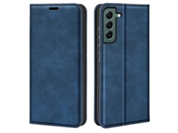 Capa De Couro Com Fixação Magnética Estilo Retrô Para Samsung Galaxy S23+ 5g