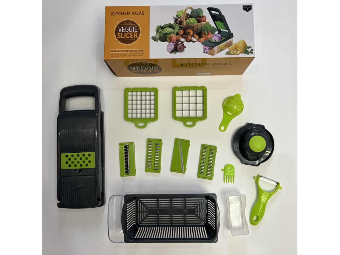 Fatiador Multifuncional , Cortador de Legumes e Frutas. MDUG (16 em 1)