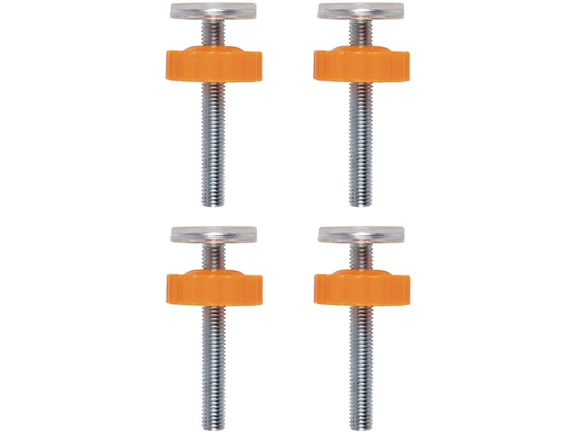 Kit Com 4 Parafusos De Fixação Para Portão E Balaustrada, Em Aço E Abs, Reutilizáveis E Fáceis De Usar