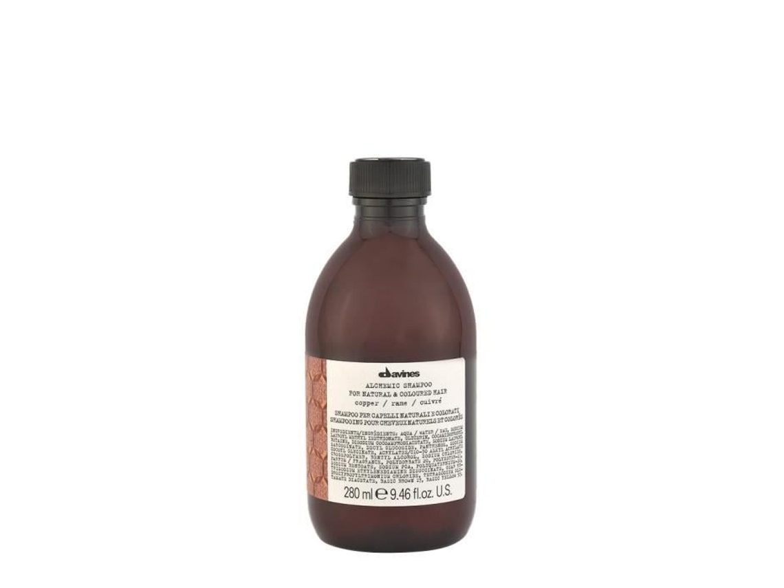 Shampoo Davines Alchemic Copper 280ml Shampoo para cabelos ruivos