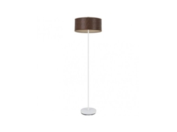 Foot Salon Jerte 1xe27 Madeira Branca/preta 165x40x40 Cm Fabrilamp
