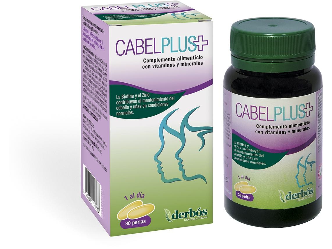 Suplemento Alimentar DERBÓS Cabelplus (30 pérolas)