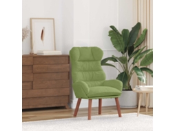Vidaxl Poltrona Verde Claro 69 X 74 X 93 Cm Veludo
