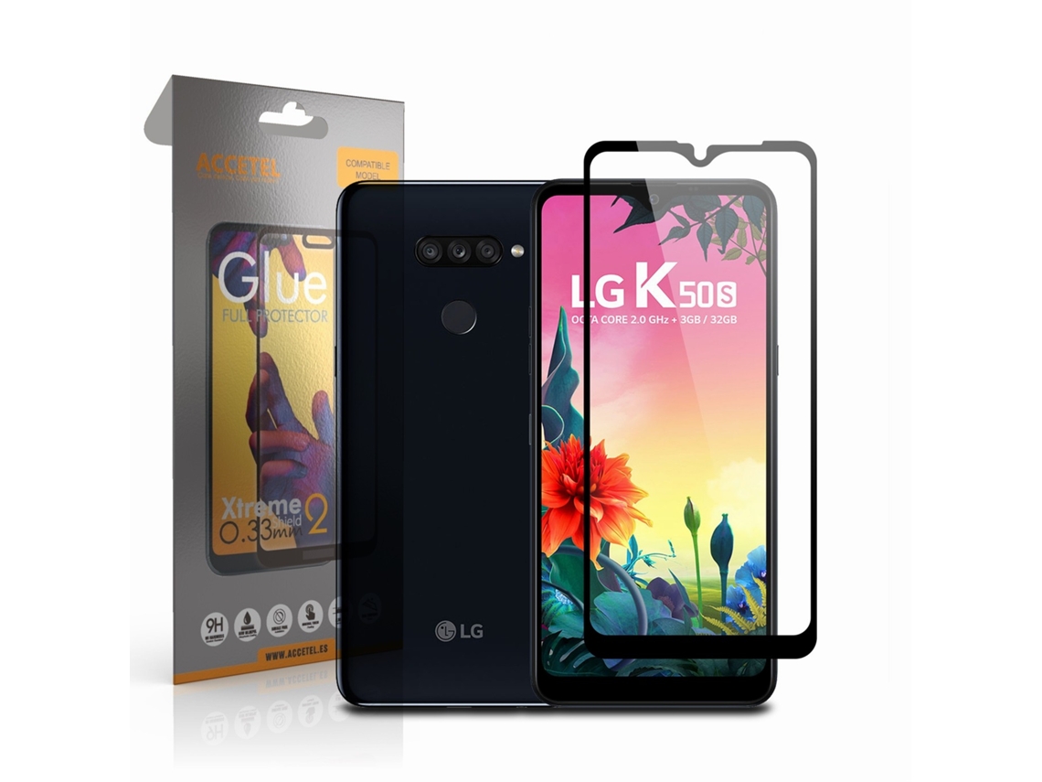 Película De Vidro 2d Full Glue - Lg K50s Preto