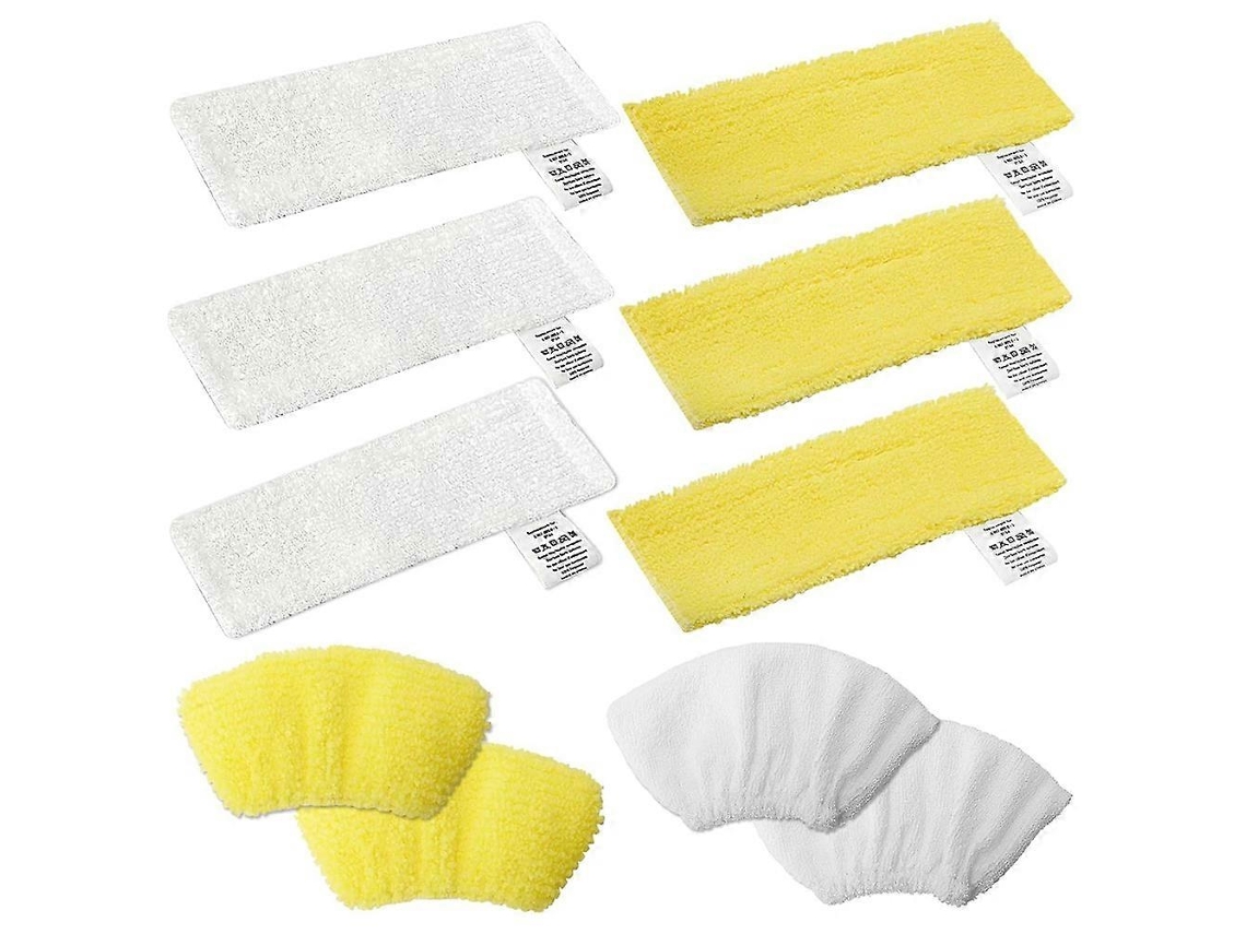 Conjunto De 10 Panos De Microfibra Para Limpeza De Bocais De Limpeza De Pisos Das Lavadoras A Vapor Karcher Easyfix Sc2, Sc3, Sc4 E Sc5._glo