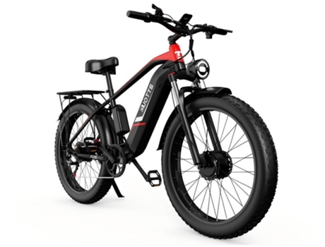 Bicicleta Eléctrica Duotts F26 Motores 750wx2 Bateria 48v20ah Velocidade Máxima 50km/h Autonomia Máxima 120km Shimano 7 Velocidades Preto