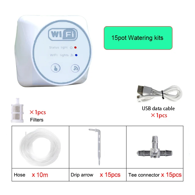 Controlador de Irrigação Inteligente para Jardim com Wi fi , Controle a Rega com Seu Celular. MDUG (15 Reguladores)