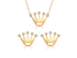 Joias Femininas Com Strass Colar E Brincos Decoração
