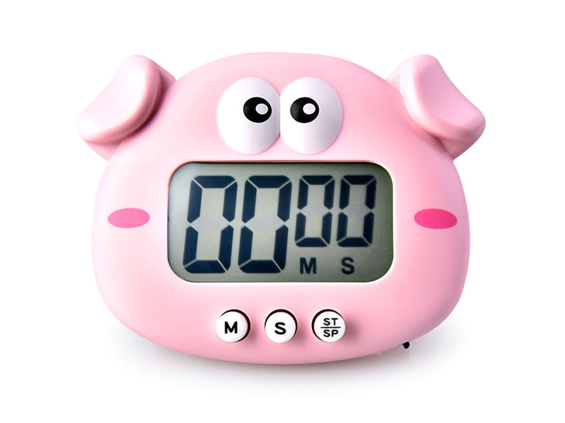 Cronômetro Digital Animal Magnético para Estudo e Cozinha com Contagem Regressiva 100 Minutos