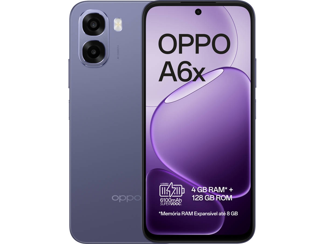 Smartphone OPPO A6X  (6.75'' - 4 GB - 128 GB - Preto Ametista)