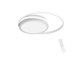 Led Luz de Tecto Sala de Estar Regulável com Controlo Remoto Céu Estrelado Preto 56 W NETTLIFE