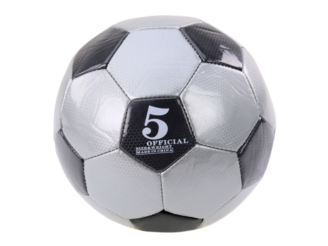 Bola De Futebol Clássica De 24 Cm, Tamanho 5, Cinza B.active