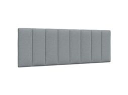 Vidaxl Almofadão De Cabeceira Hanko 140 Cm Tecido Cinzento-claro