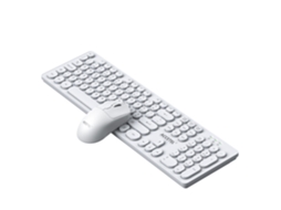 Pct242wt Combo De Teclado E Mouse Sem Fio - Branco (português)