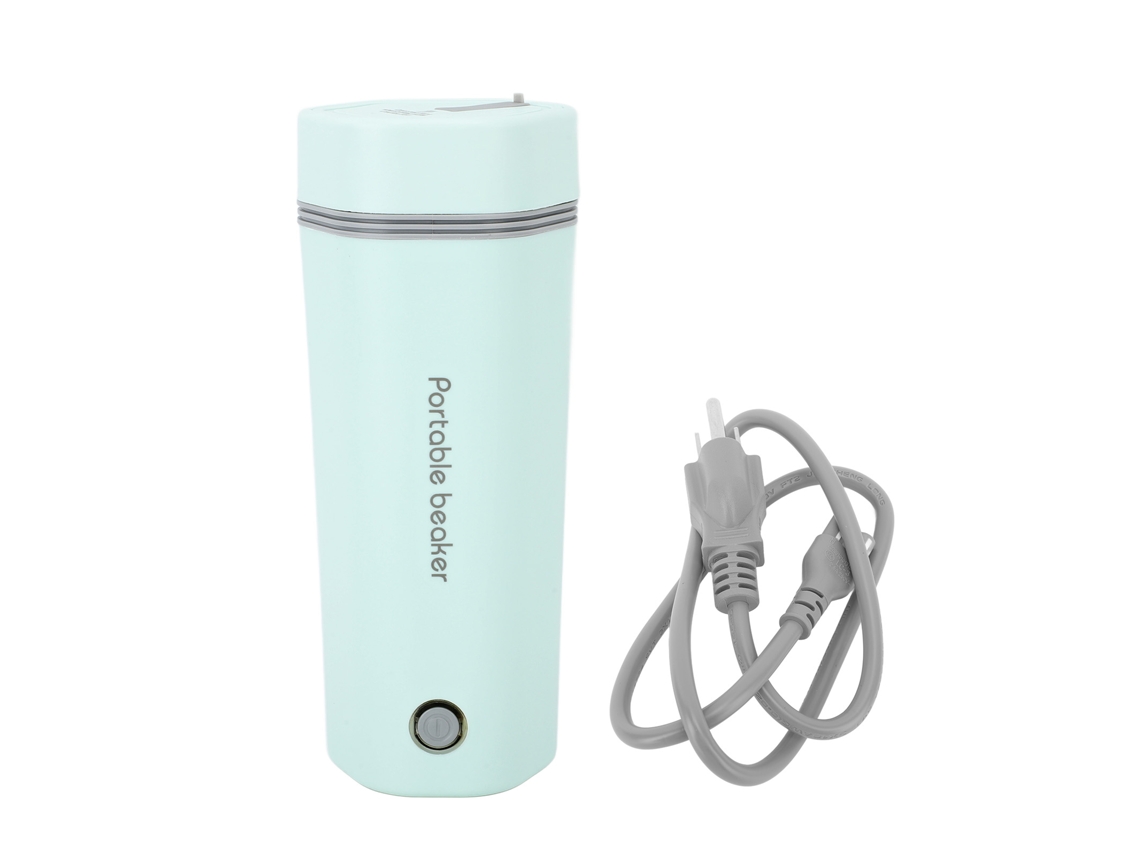 Garrafa Elétrica de Água 350ml Aço Inoxidável 304 300w Viagem Verde Claro Us Plug 110v | S/MARCA