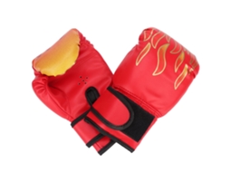 Business luvas de Boxe para Crianças Flame Pattern Design Pu 3 Cores para Treinamento Karate Muay Thai Sanda