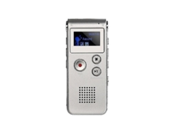 Lurelia Gravador De Voz Digital 16gb Com Usb Recarregável, Redução De Ruído, Reprodução Mp3 Para Entrevistas, Conferências - Prata