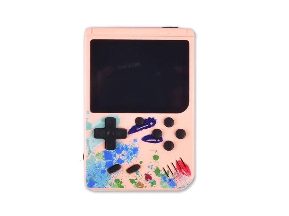 Console de jogos portátil recarregável, console de jogos retrô portátil com suporte para 2 jogadores para crianças e adultos Slowmoose