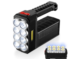 Lanterna Led Holofote Lanterna 4 Modos Camping Light 1600lm Lâmpada Portátil Lanterna Usb Recarregável Lanterna De Emergência Externa Preta Yunzii