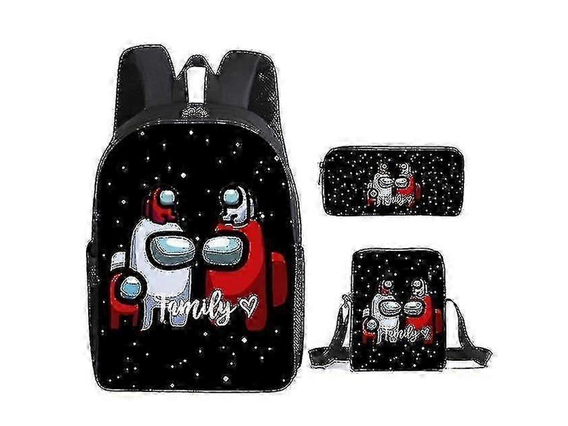 Conjunto Escolar 3 Peças Com Mochila, Estojo E Lancheira