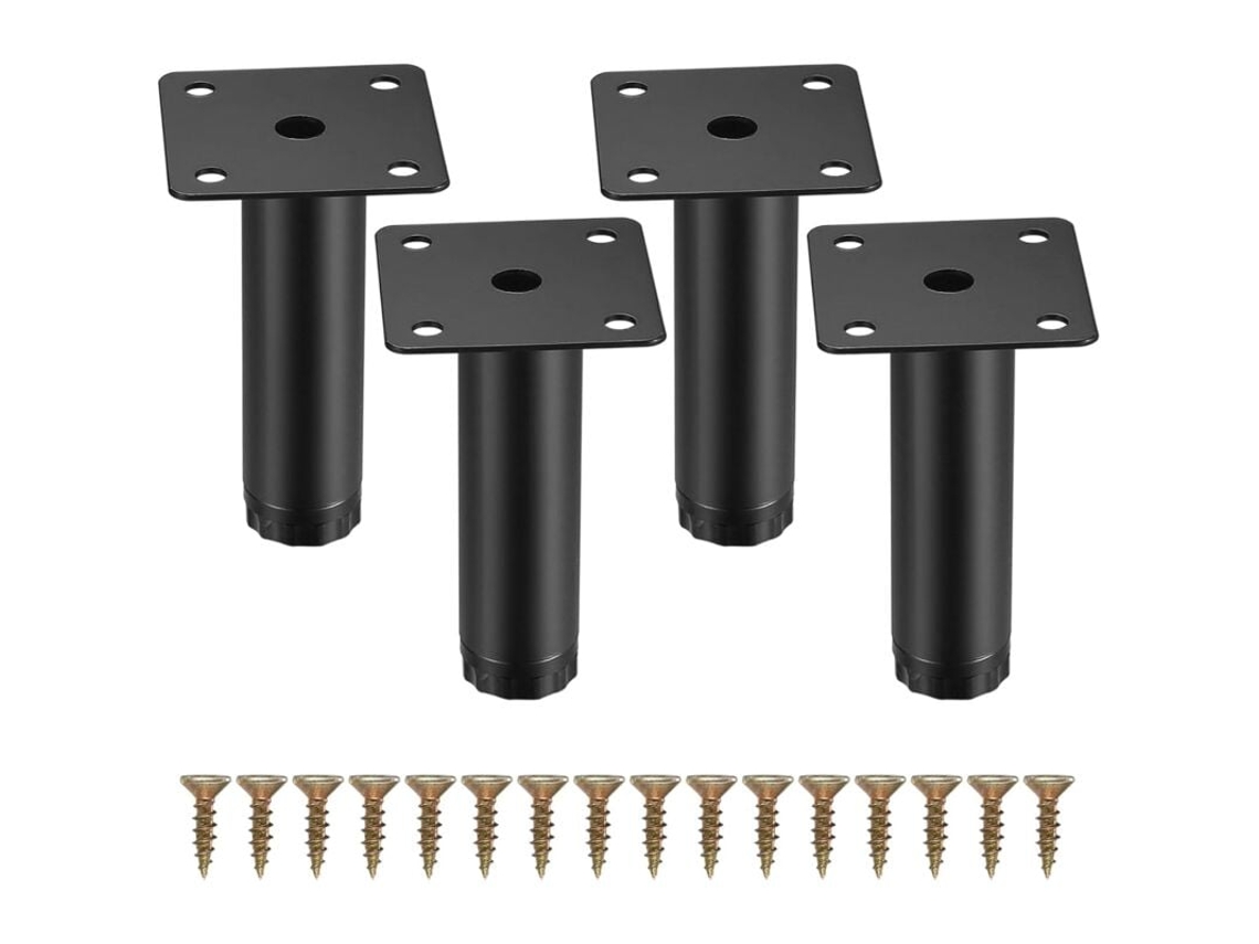 Pés De Móveis Ajustáveis,8 Cm/3,15 Polegadas,suporte Em Metal Para Mesa/cadeira/escritório/cozinha/armário/sofá Btforus