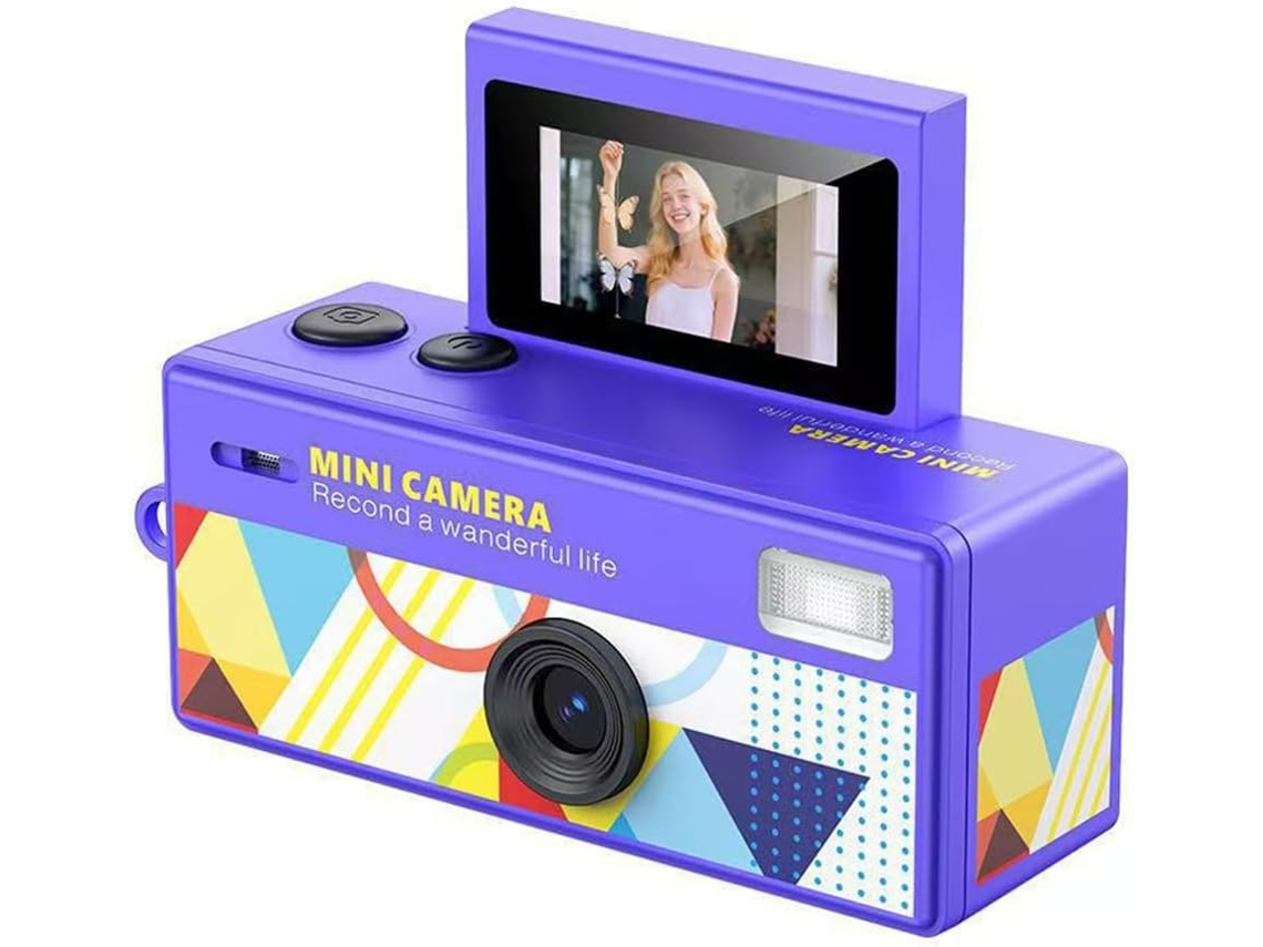 Mini Câmera Digital com Tela Dobrável de 0,96 Polegadas, Design de Chaveiro com Botão Retrô e Sensor Ccd. SFUSHOS