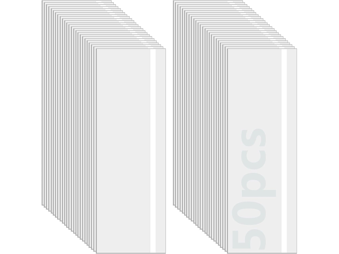 Pacote com 50 Armadilhas Adesivas para Moscas Janelas, para Uso Interno, Armadilha Transparente para Moscas BRILVIBERA