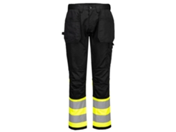 Calças De Trabalho Alta Visibilidade Classe 1 | Segurança Amarillo/negro / 46