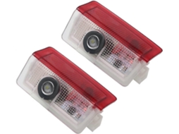 2 Peças de Luz de Porta de Carro Led, Projetor Compatível com Abcemg W166 W176 W205 W212 Série, Instalação Fácil Plug And Play