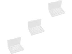 Nuobesty De 3 Caixas Organizadoras De Joias Com 28 Compartimentos, Ideal Para Unhas Artísticas