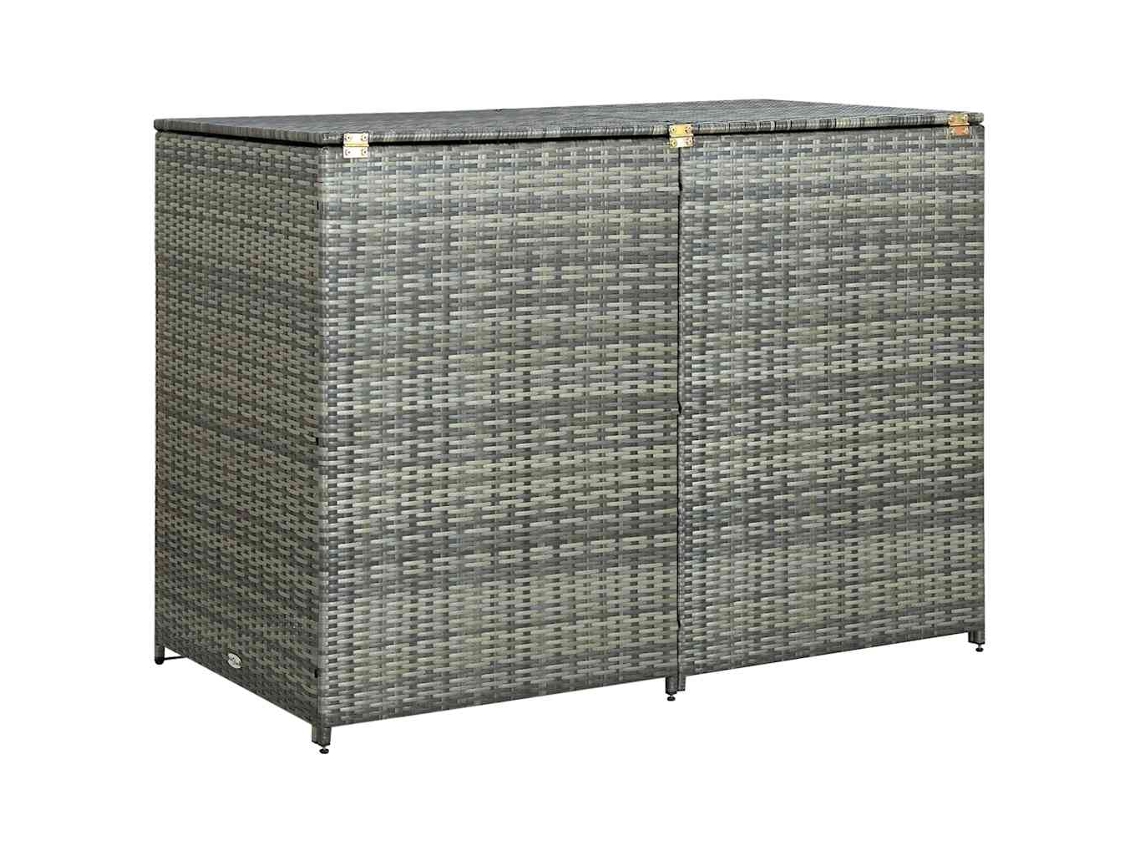 Wheelie Bin Shed, Wheelie Bin Sheds Vidaxl Antracite Rattan / Vime (n/a)