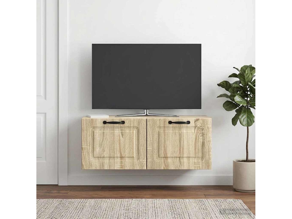 Vidaxl Gabinete De Tv De Parede Carvalho Sonoma 78,5 X 31 X 30 Cm