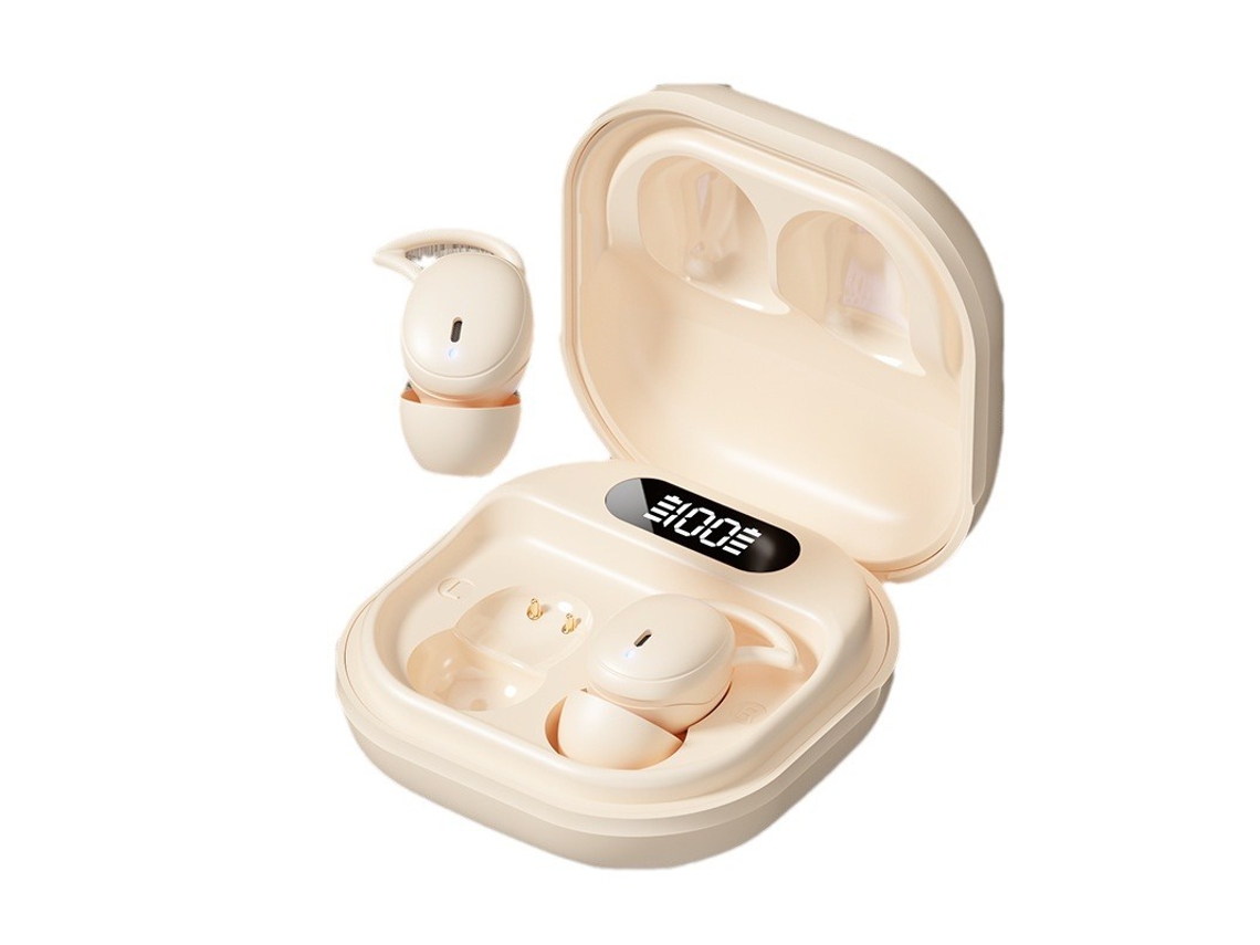 Fones de Ouvido Sem Fio para Dormir Bluetooth 5.3 Adequados para Travessas Laterais JIAPEI (bege)
