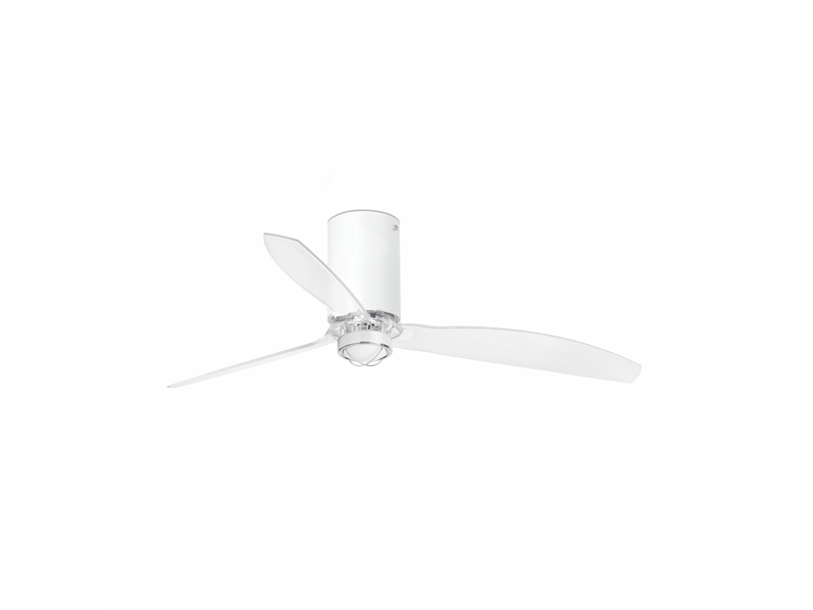 Mini Tube Fan M Led Ventilador Dc Branco Mate/Transparente FARO BARCELONA