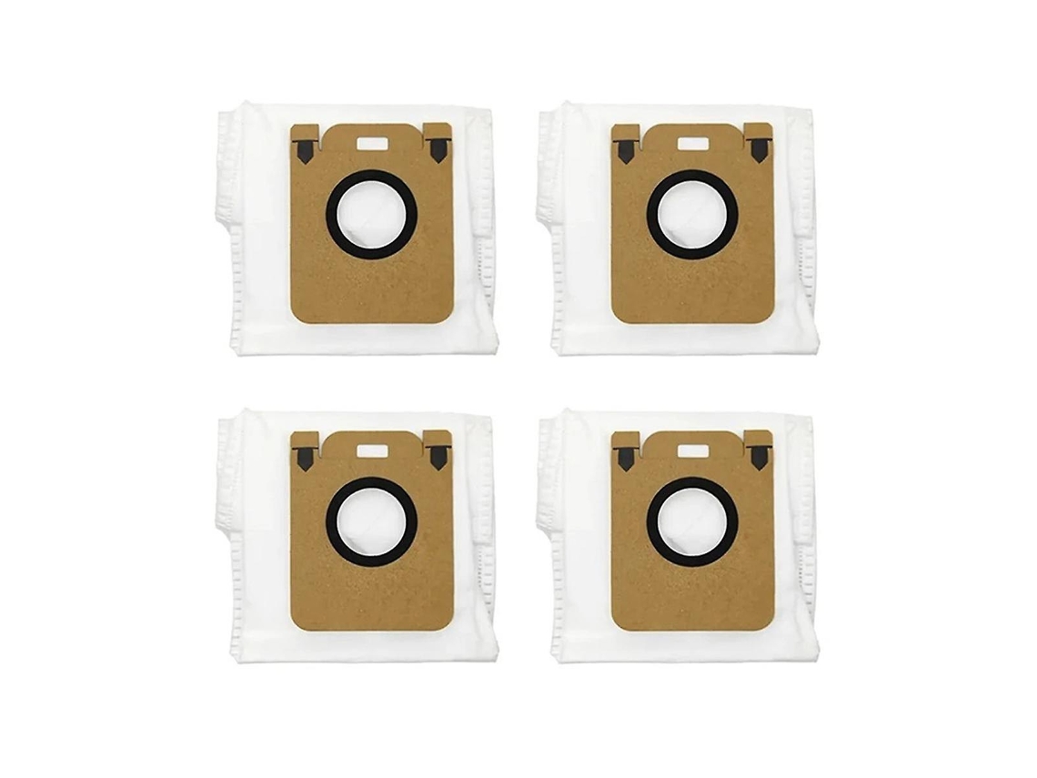 Conjunto De 4 Sacos Para Aspirador Pó Robô Bot D10 Plus Rls3d Peças Reposição Tuotuo