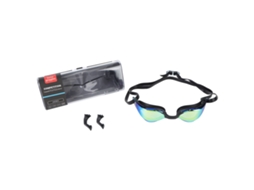 óculos de Natação Adulto Sem Vazamento Uv Proteção Lentes Hd para Corrida de Natação Preto S/MARCA