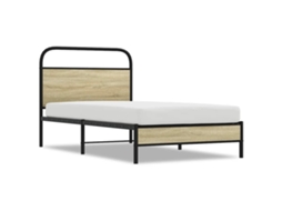 Bed Frame, Bed Frames Vidaxl Marrom Madeira Processada (90 X 190 Cm)