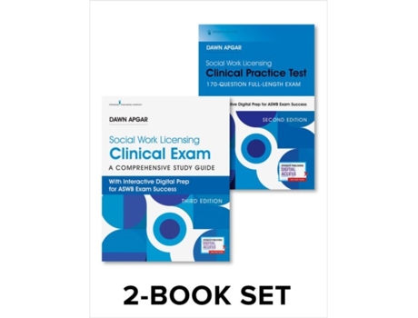 Livro social work licensing clinical exam guide and practice test set de dawn apgar (inglês)