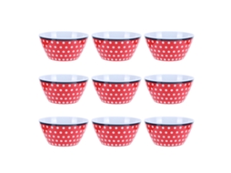 Ronjoe-12pcs Pratos De Salada 6 Polegadas Melamina Porcelana Imitation Bowl Tableware Cozinha