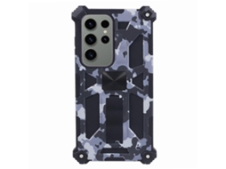 Capa Tkdaddy Para Samsung Galaxy S25 Ultra Com Suporte De Pc Tpu Camuflagem Militar Capa De Telefone Camuflagem Preta