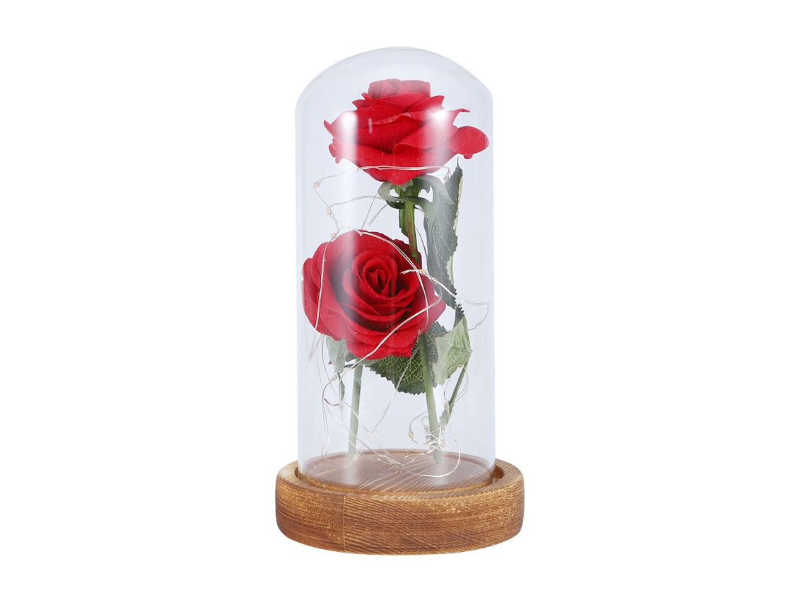Lâmpada Led Flor Rosa Luz Noturna Decorativa Presente