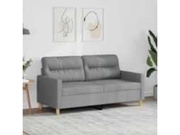 Vidaxl Sofá De 2 Lugares Em Tecido 140 Cm Cinzento-claro