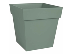 Vaso Eda Tuscany Verde Plástico 32 X 32 X 32 Cm