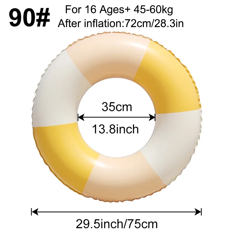 Boia Inflável Para Piscina (laranja 90) Para Adultos, Boia De Verão Para Mulheres.