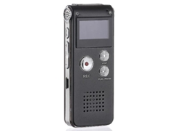 Gravador De Voz Digital Portátil, Gravador De Voz Lcd Mp3 Player 8gb Yizhood (preto)
